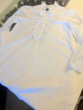 J. Crew White Shirt Dress